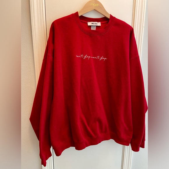 Miss Lola Tops Miss Lola Official Oversized Sweatshirt Poshmark